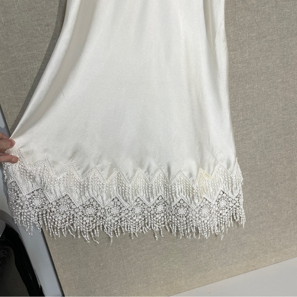 Georgette Trabolski Fringed Robe & Chemise Slip Set - Picture 12 of 16